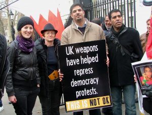 CAAT with Bahrain protesters at Downing Street