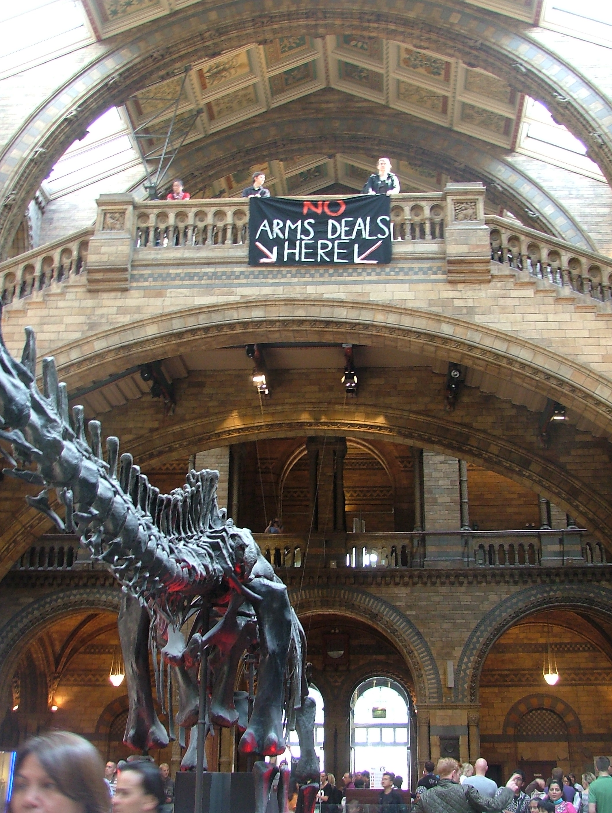 'No arms dealers here': banner in NHM