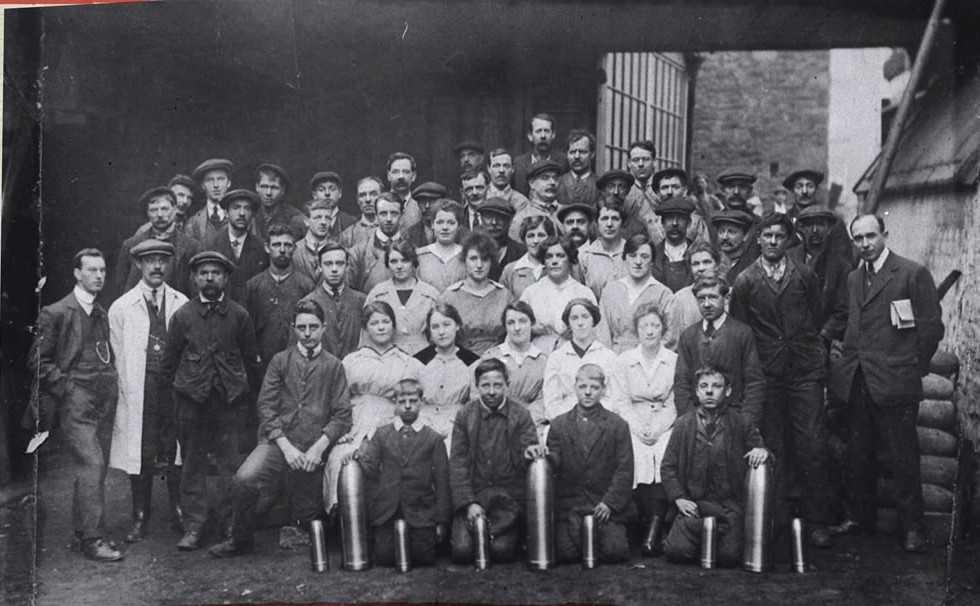 employees at New Mills arms factory
