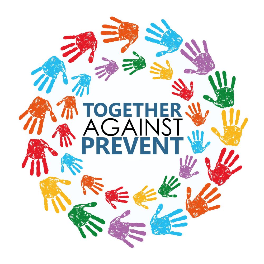 The &quot;together against Prevent&quot; logo