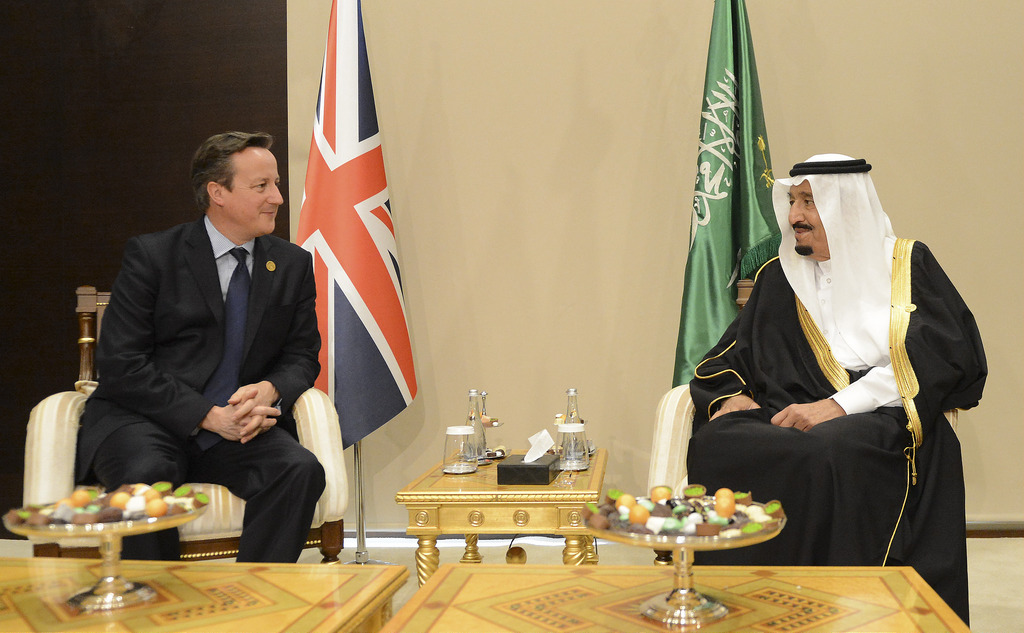 David Cameron and King Salman
