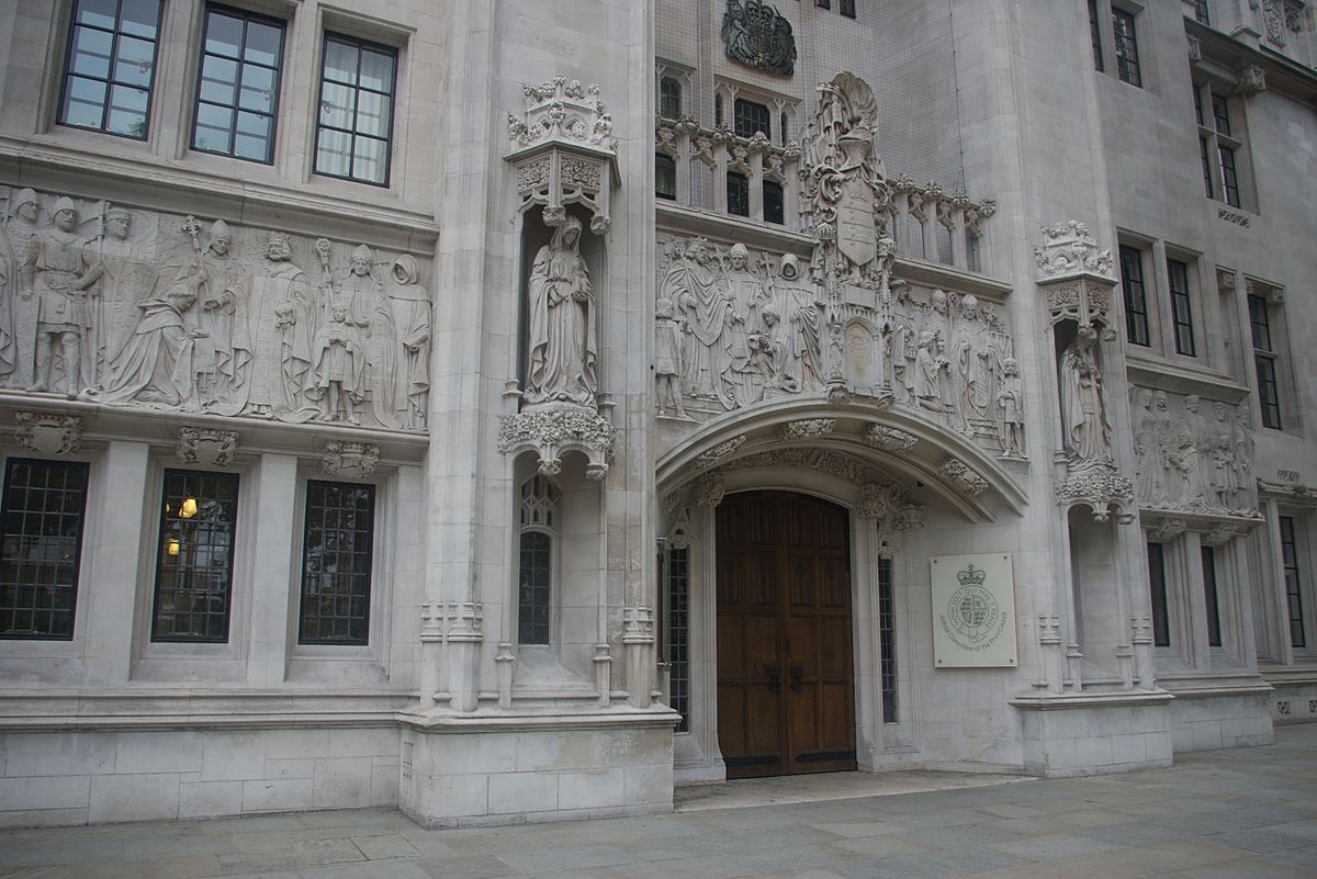 Supreme Court building in London