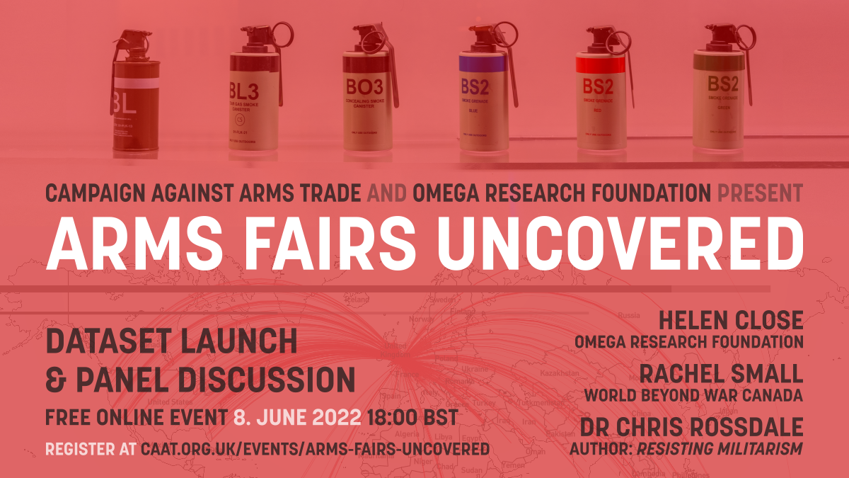 Arms fair event with Helen Close, Rachel Small and Chris Rossdale