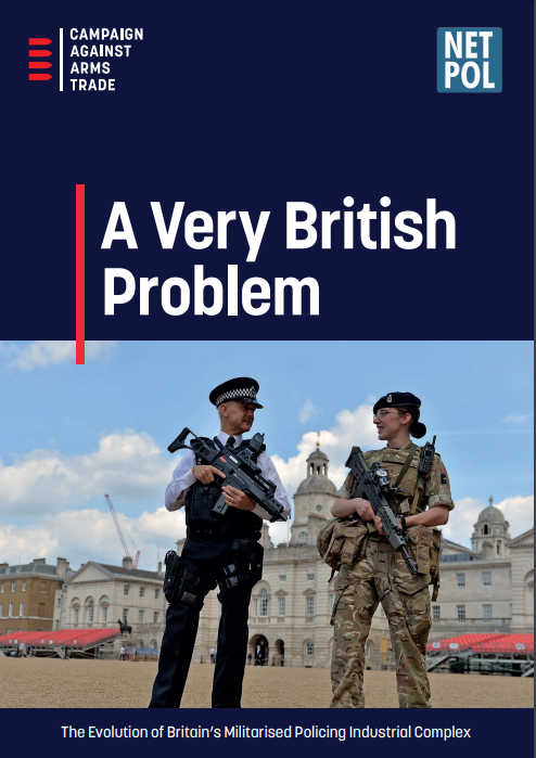 report cover with police and military standing side by side