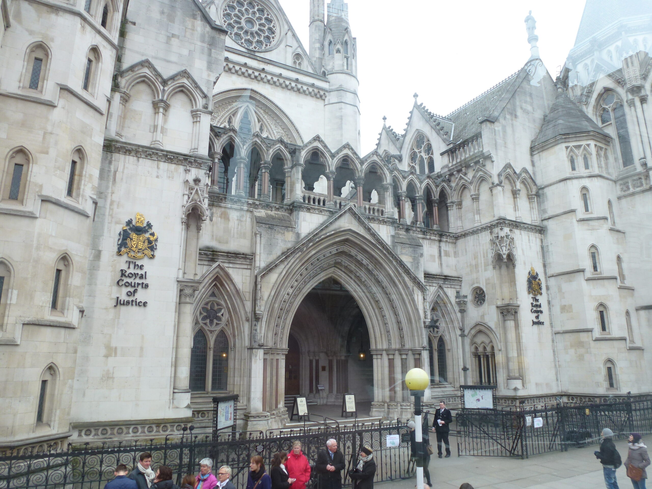 Photograph of the Royal Courts of Justice in London