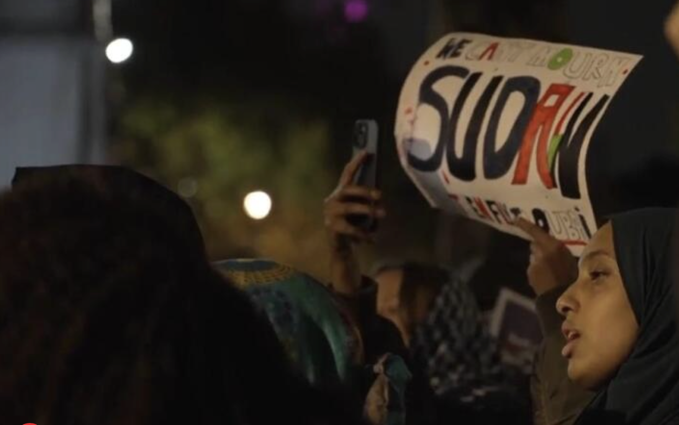 A protest for Sudan in London